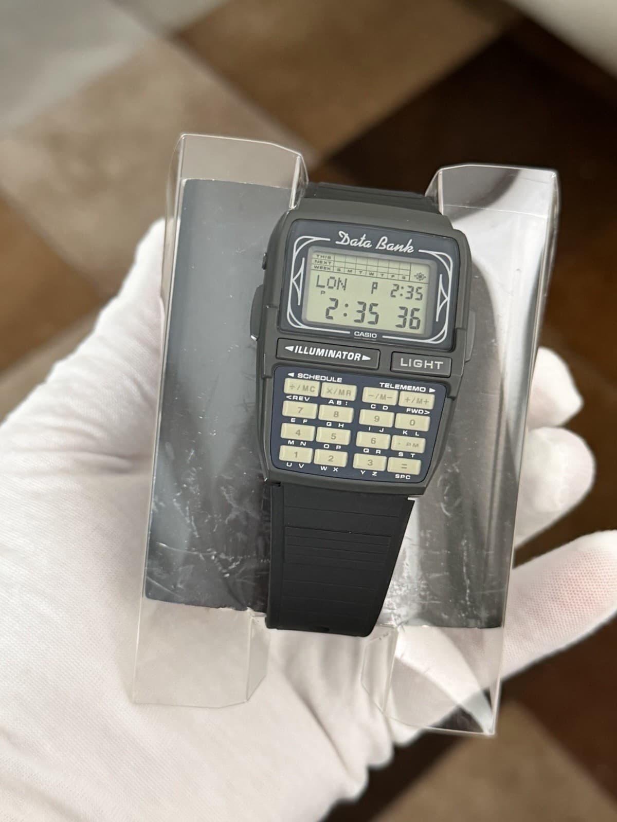 NOS Rare Vintage Casio Data Bank DBC-63 Men’s Calculator Digital Watch JDM 1990s - Image 1