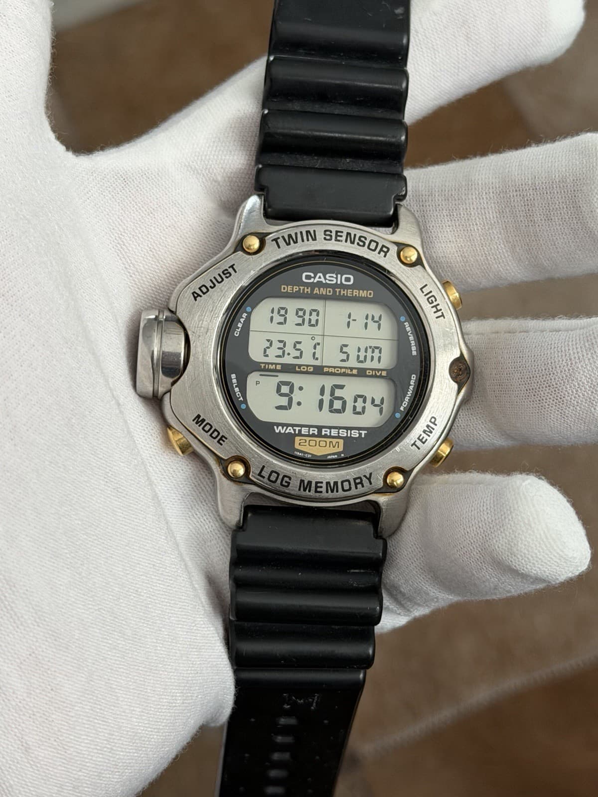 Rare Vintage Casio DEP-600 Men’s Twin Sensor Digital Diver’s Sport Watch JDM 90s - Image 1