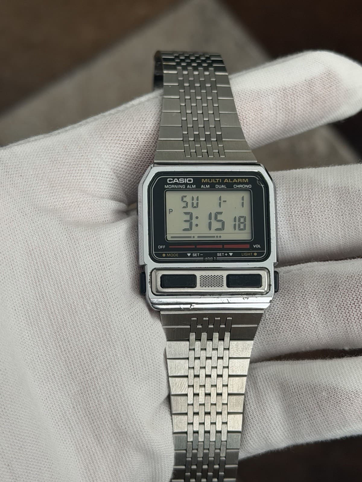 Rare Vintage Casio Multi Alarm BA-200 Men’s Digital Watch Module 462 JDM 1980s