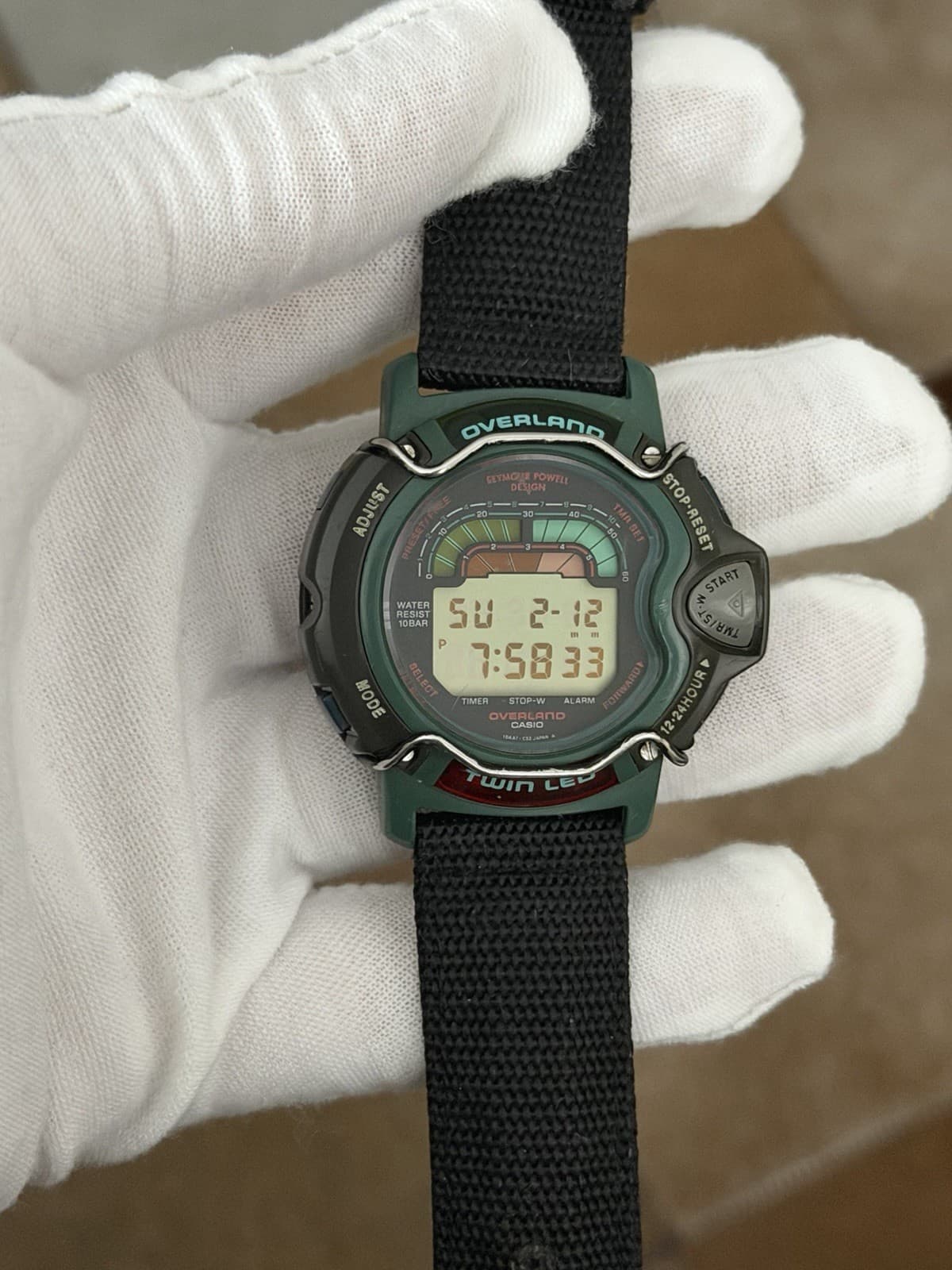 Rare Vintage Casio Overland LED W-920 Seymour Powell Design Sports Watch JDM 90s - Image 1
