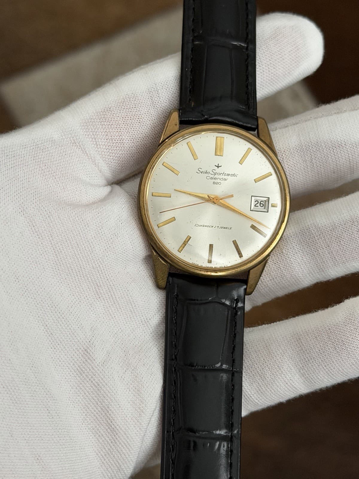 Rare Vintage Seiko Sportsmatic Calendar 820 15040 Men’s Classic Dress Watch JDM