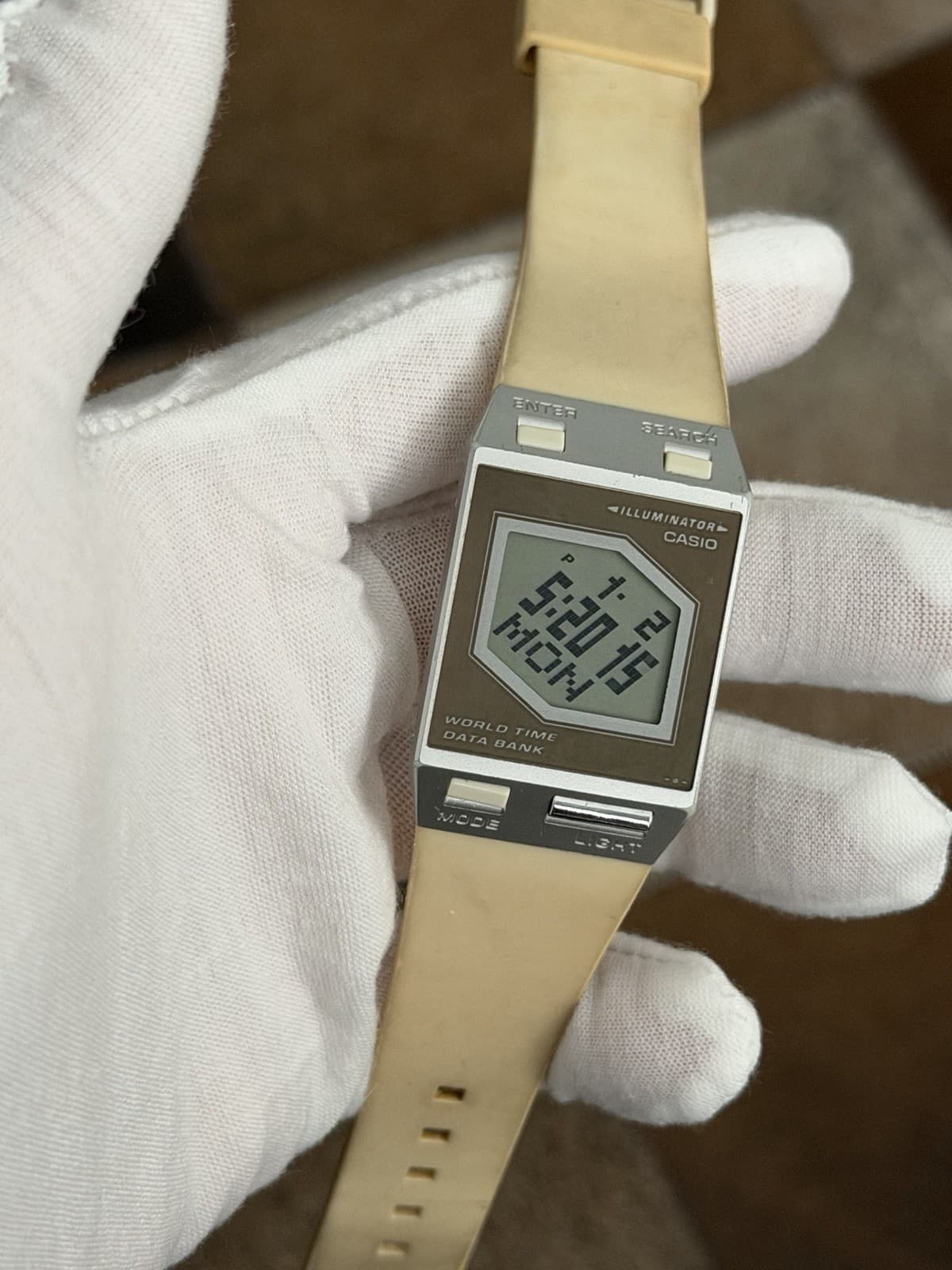 Rare Vintage Casio FS-00 World Time Data Bank Men’s Digital Film Watch JDM 1990s