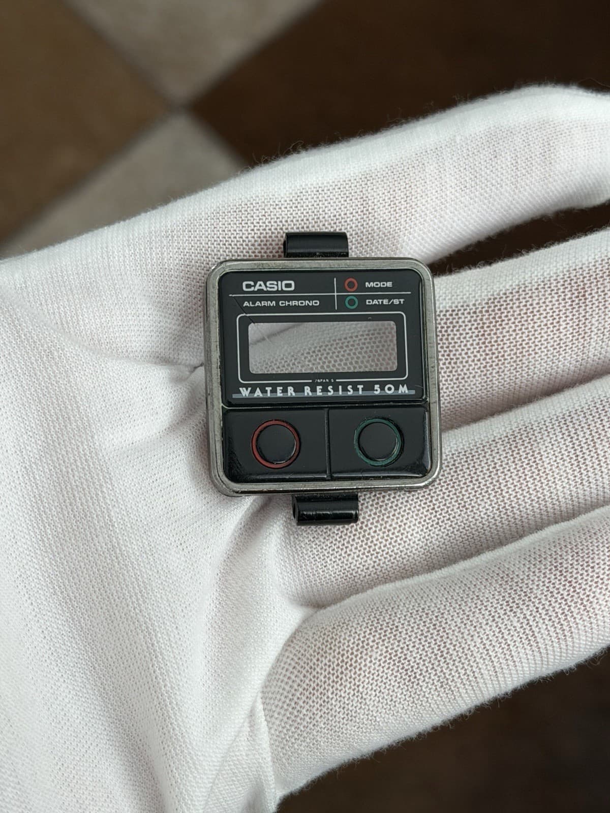 Rare Vintage Casio MN-500W Alarm Chronograph Digital Sports Watch Case JDM 1980s - Image 1