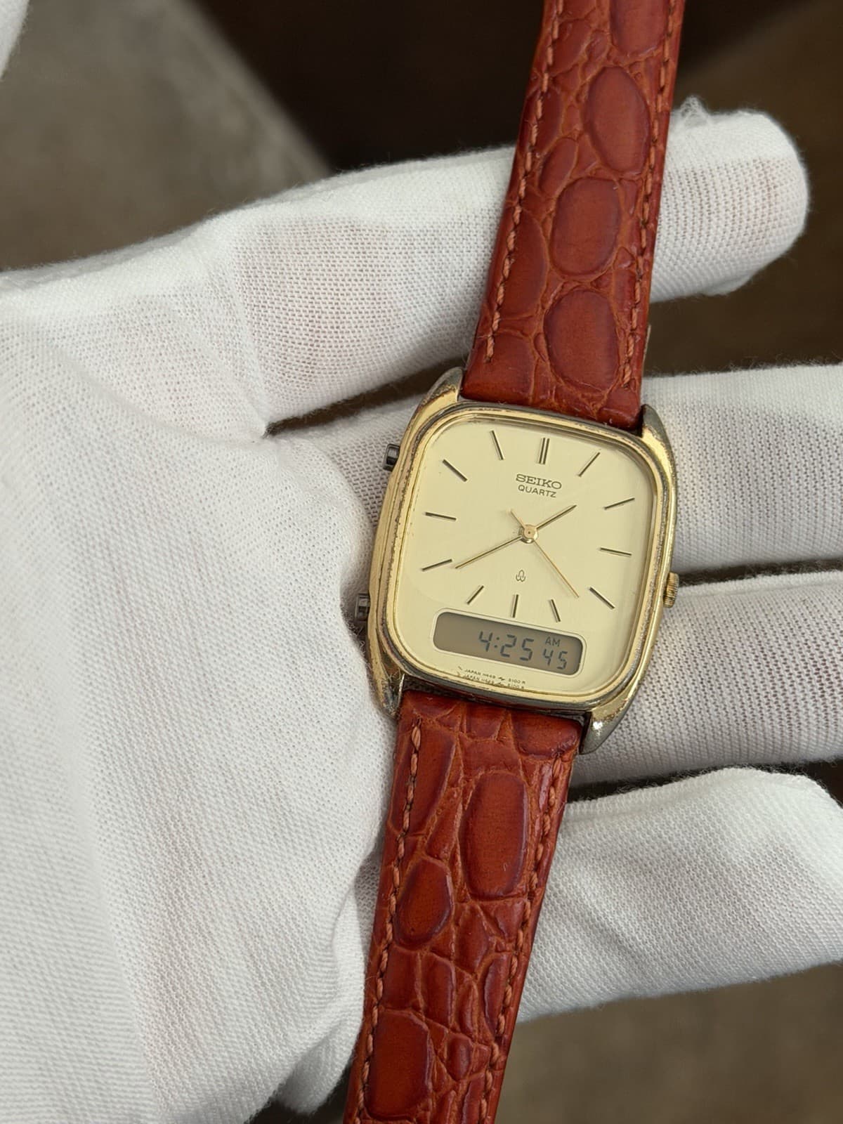 Rare Vintage Seiko Quartz H449-5100 Men’s Ana-Digi Dress Sports Watch JDM 1980s