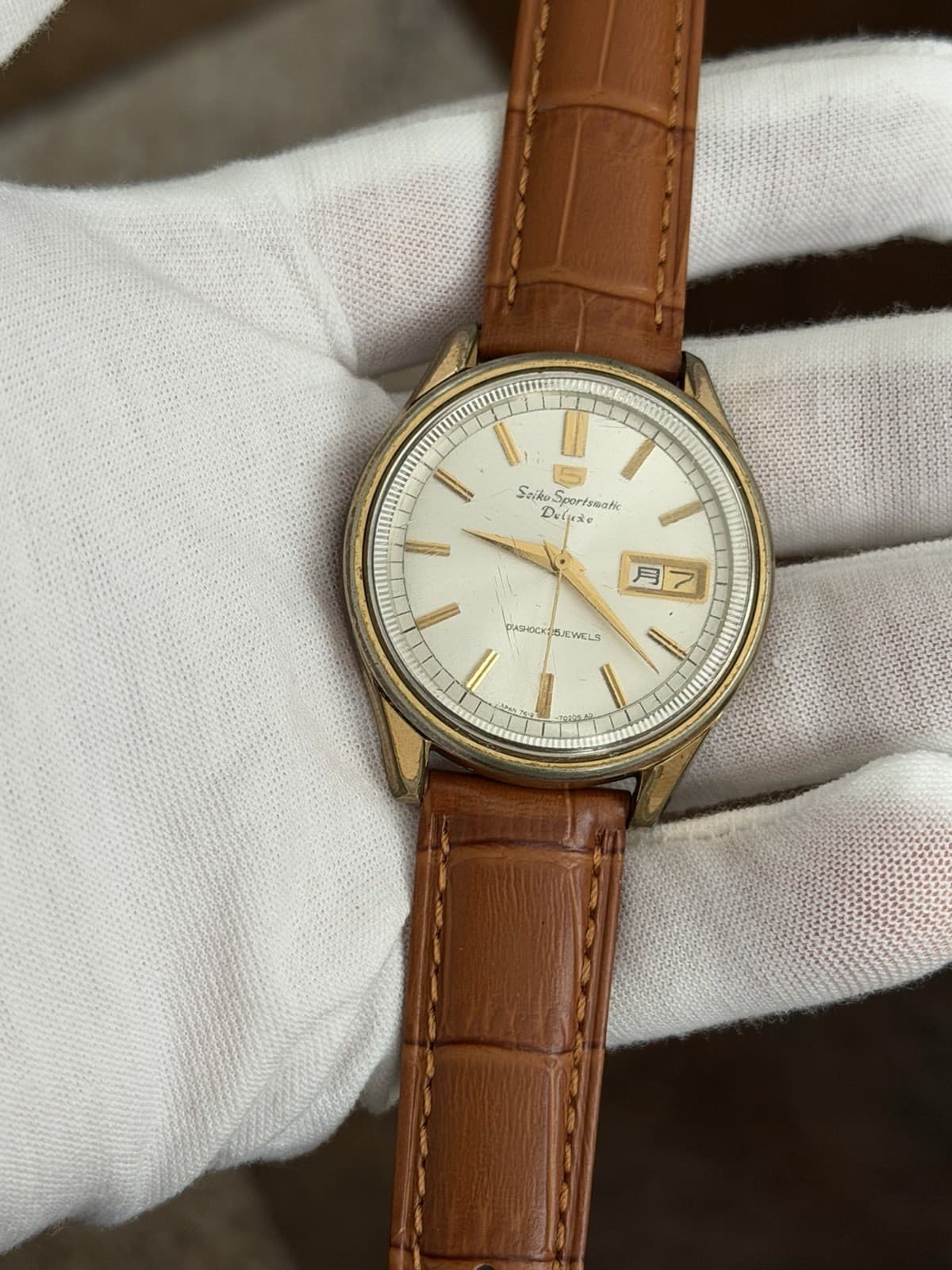 Rare Vintage Seiko 5 Sportsmatic Deluxe 7619-7010 Men’s Automatic Watch JDM 60s