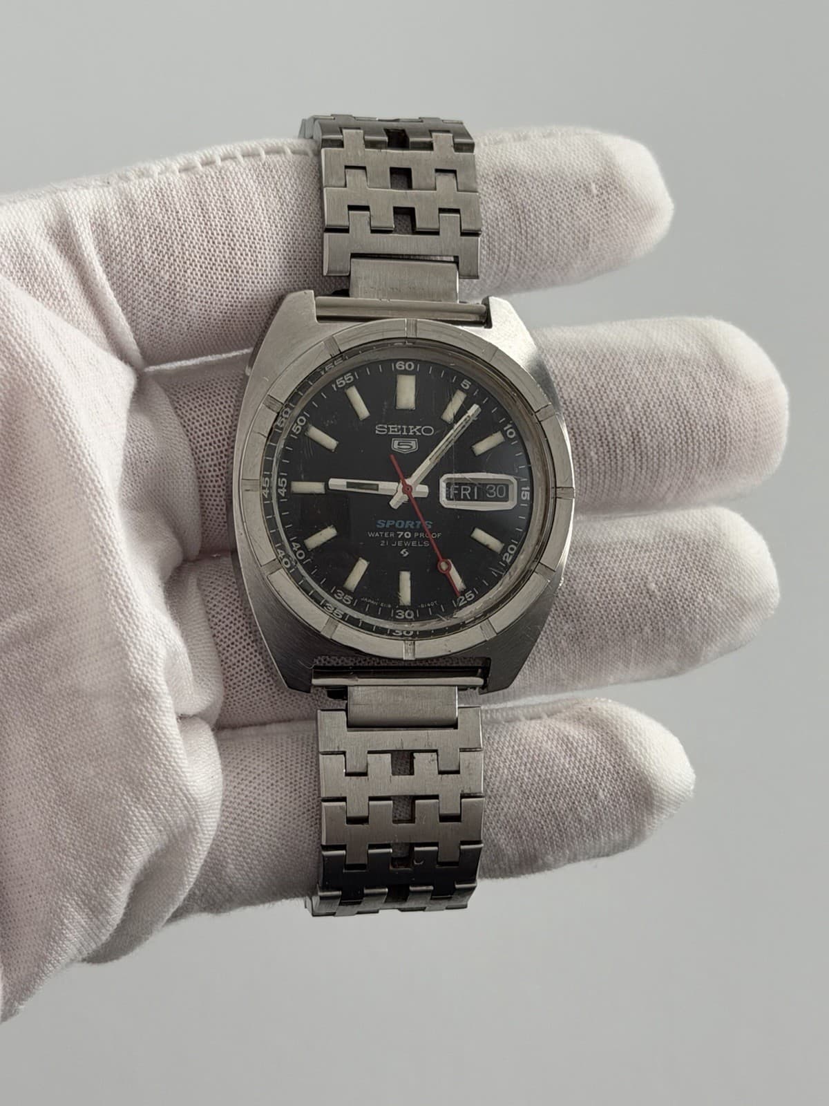Seiko 5 Sports 6119-8140 Men’s Vintage 21J Automatic Watch JDM 1960s