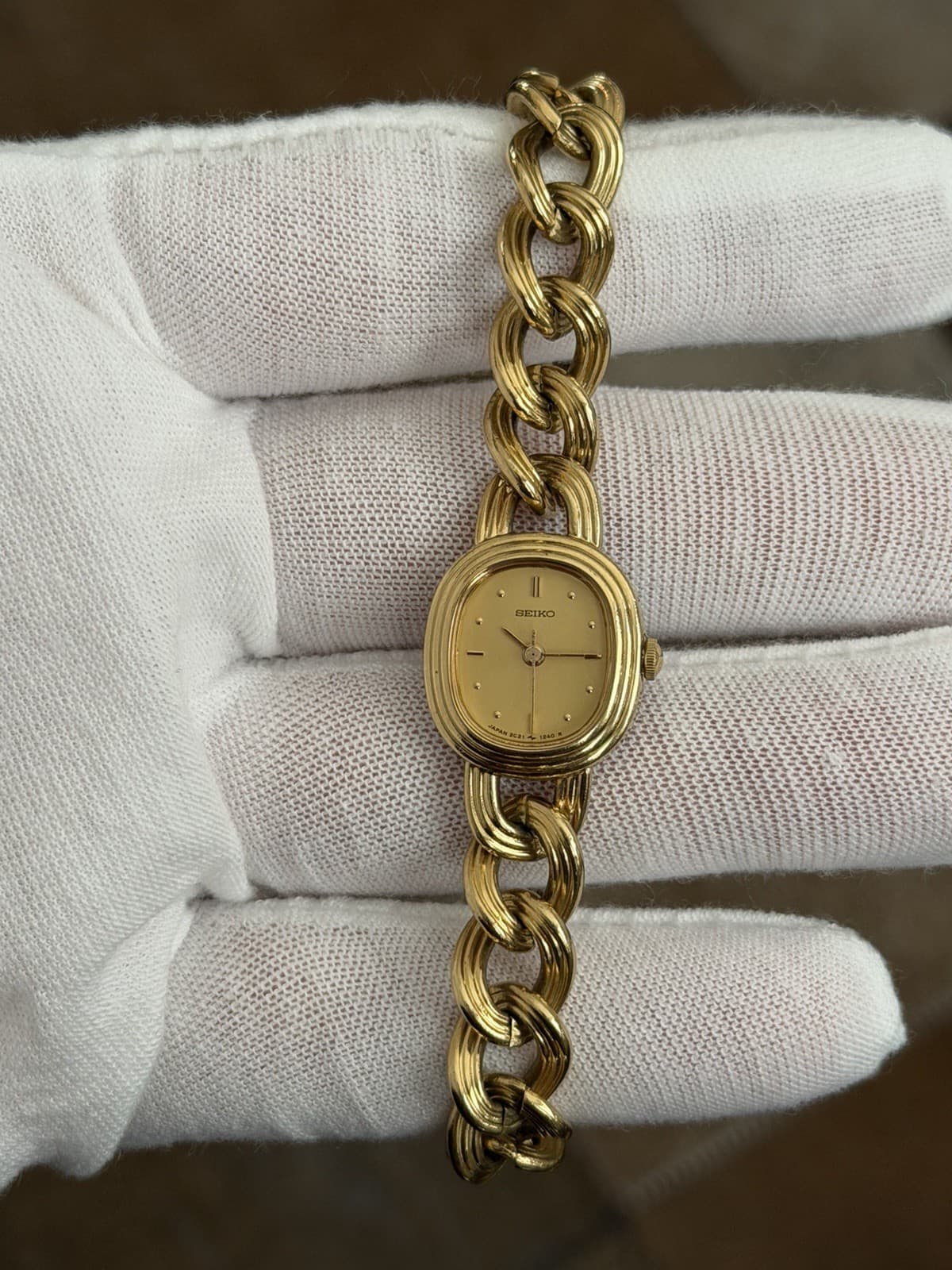 Rare Vintage Seiko 2C21-5510 Men’s Fancy Classic Bracelet Dress Watch JDM 1980s - Image 1