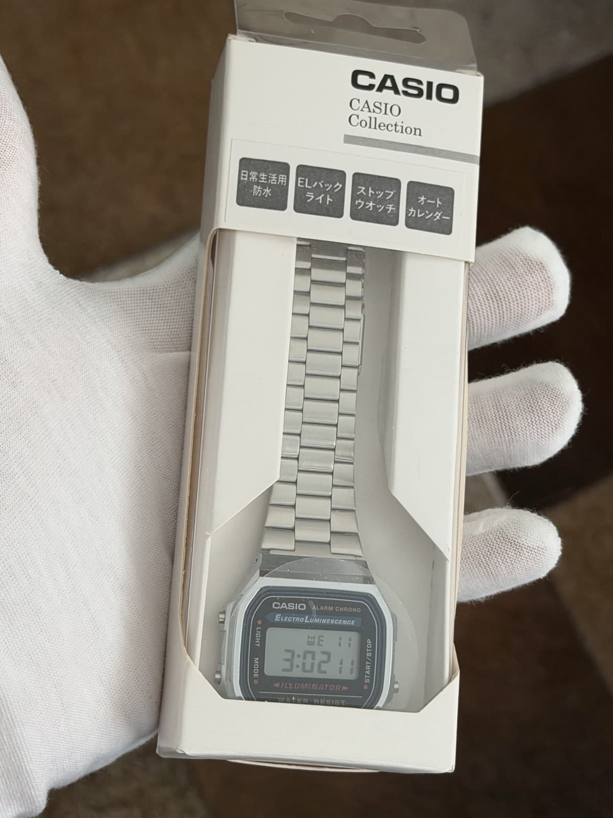 NOS Vintage Casio Alarm Chrono A168 Digital Sports Watch JDM 1990s Module 3298 - Image 1