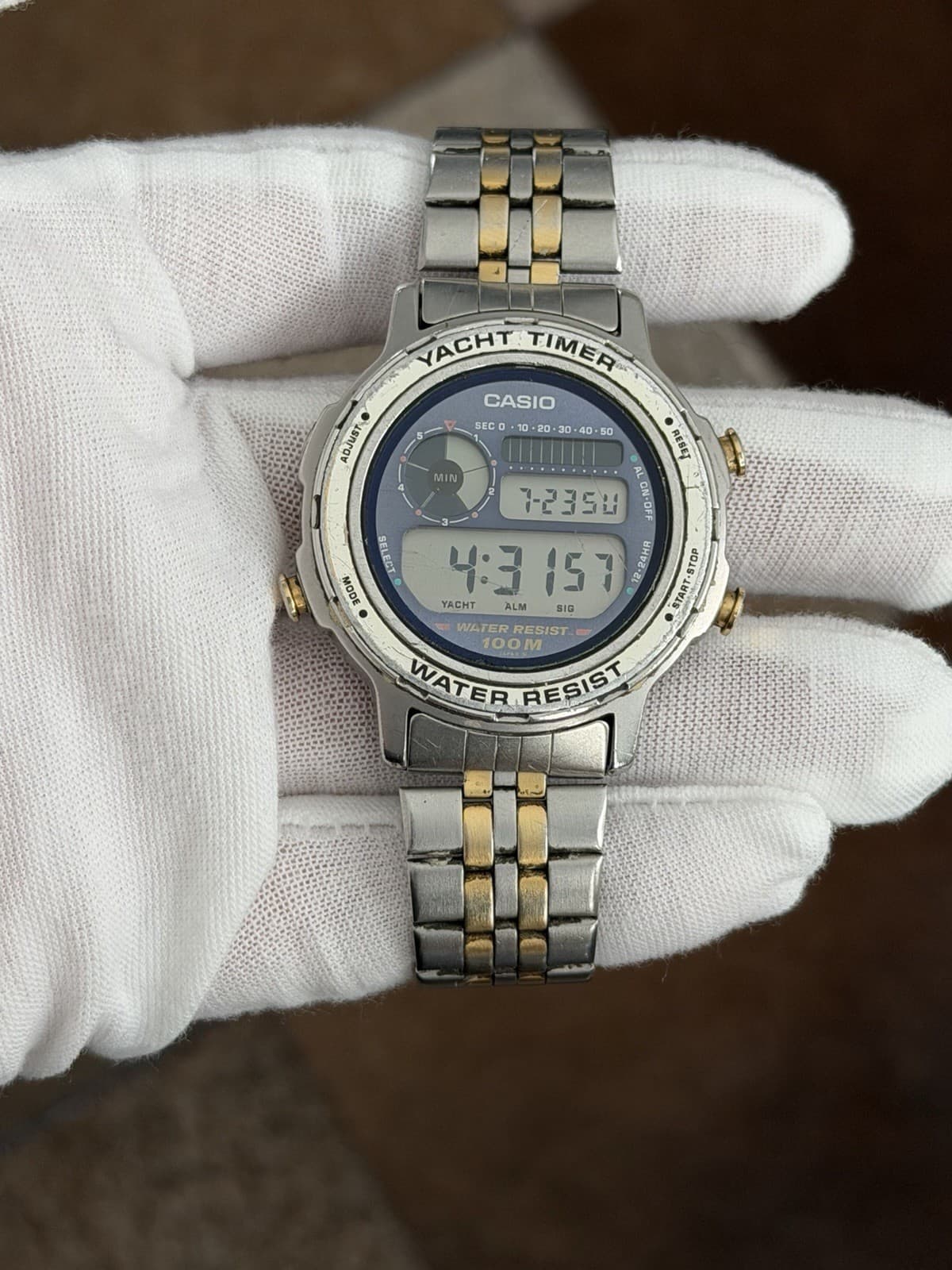 Rare Vintage Casio Yacht Timer TRW-301 Men’s Digital Sports Watch JDM 1980s - Image 1