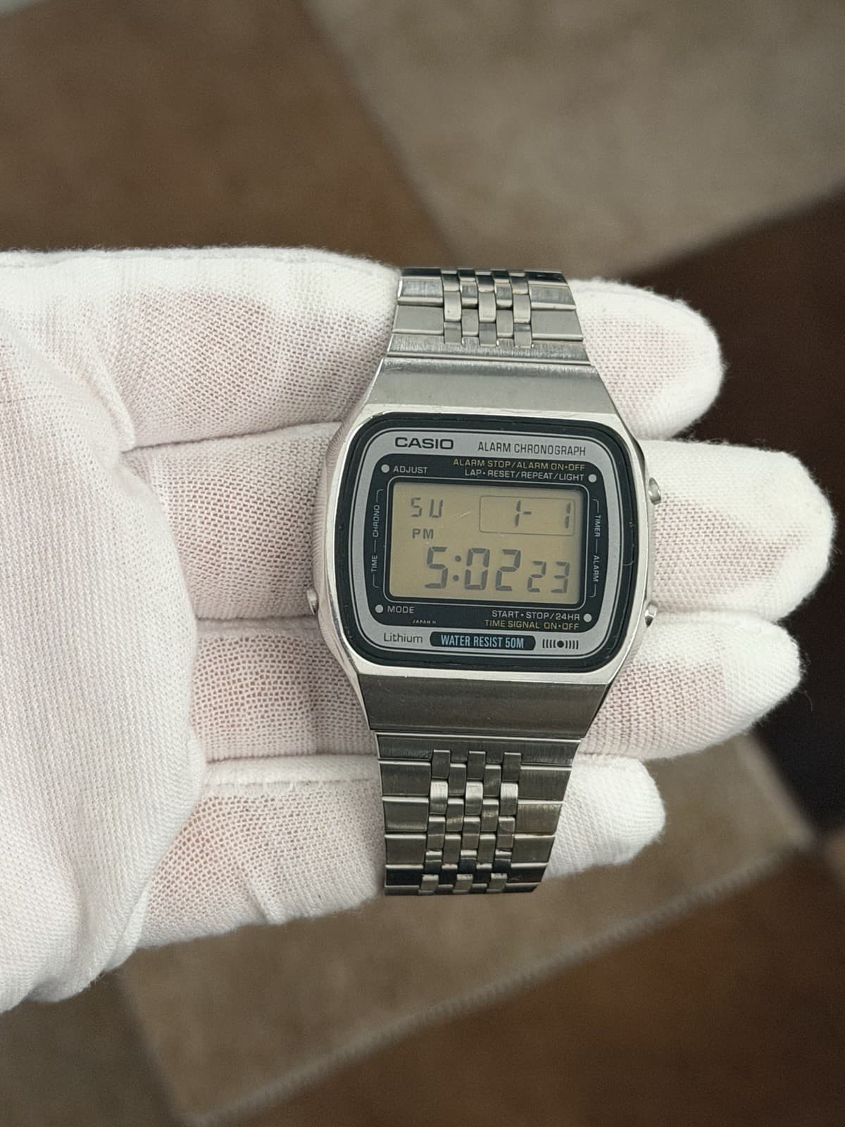 Rare Vintage Casio W-52 Men’s Digital Alarm Chronograph Sports Watch JDM 1980s - Image 1