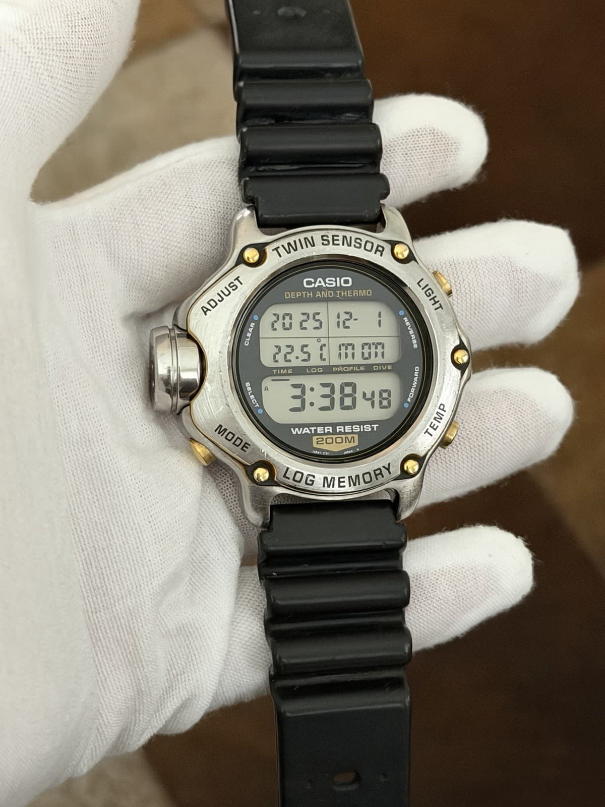 Rare Vintage Casio DEP-600 Men’s Twin Sensor Digital Diver’s Sport Watch JDM 90s - Image 1
