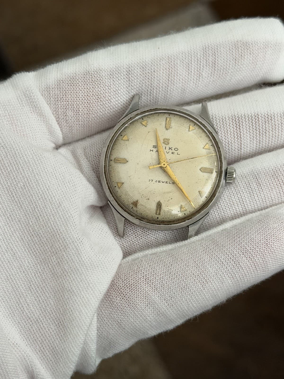 Rare Vintage Seiko Marvel 14035 Seikosha 17J Men’s Classic Dress Watch JDM 1950s