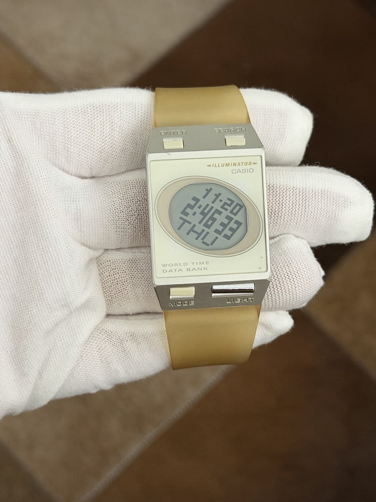 Rare Vintage Casio FS-00 World Time Data Bank Men’s Digital Film Watch JDM 1990s - Image 1