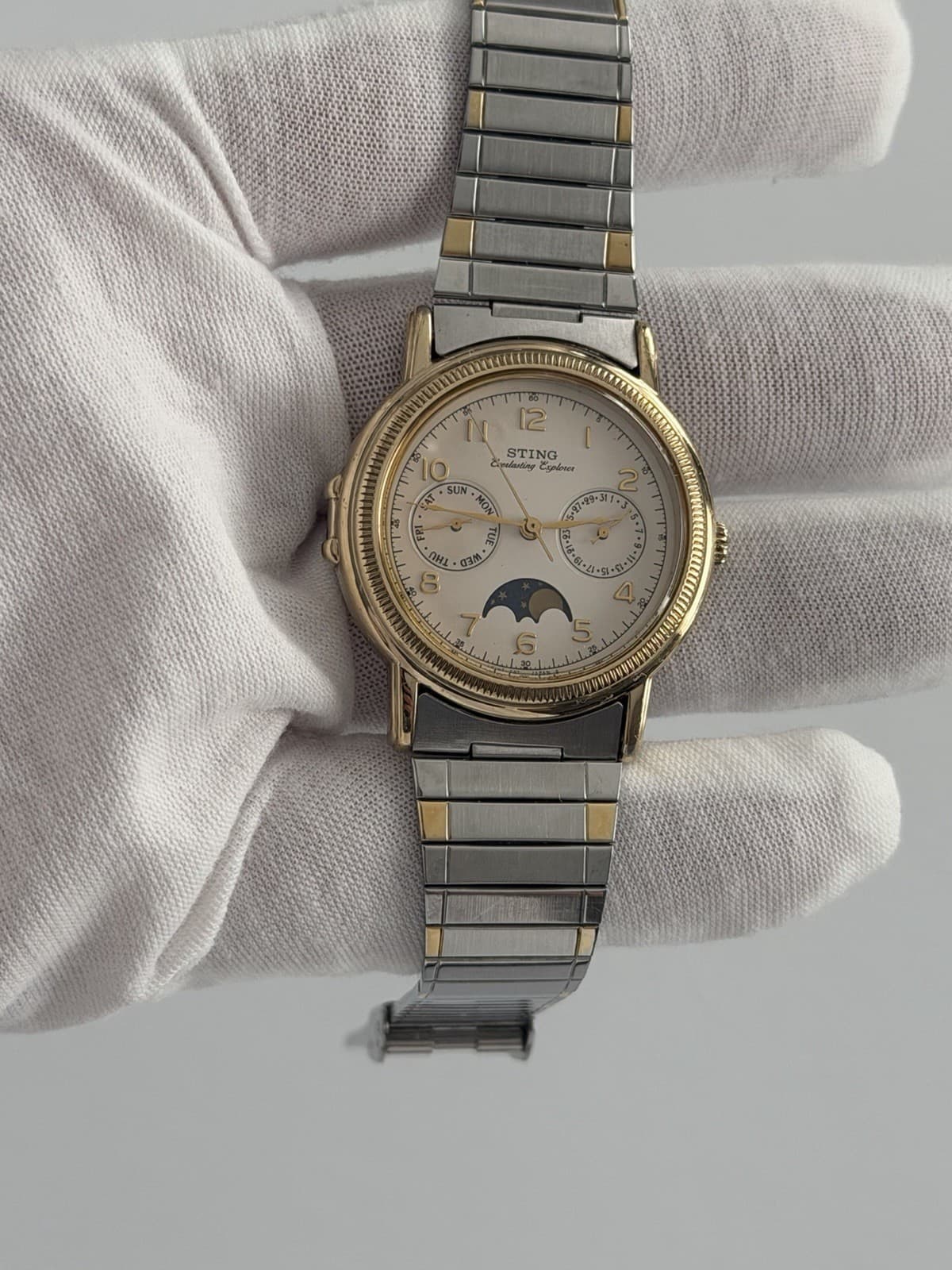 Casio Sting Everlasting Explorer STN-300 Vintage Moon Phase Dress Watch JDM 80s