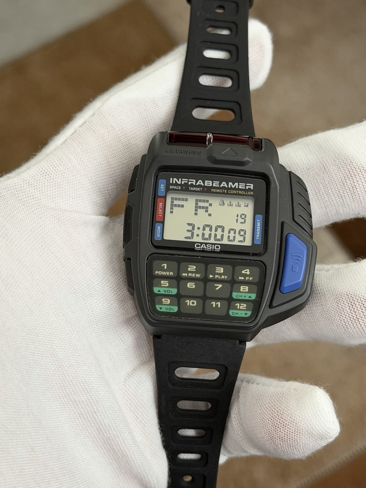 Rare Vintage Casio Infrabeamer JG-10 Digital TV Remote Calculator Game Watch JDM