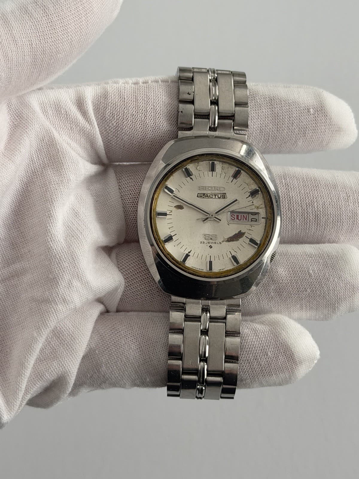 Seiko 5 Actus 6106-7590 Men’s Vintage 23J Automatic Dress Sports Watch JDM 1970s