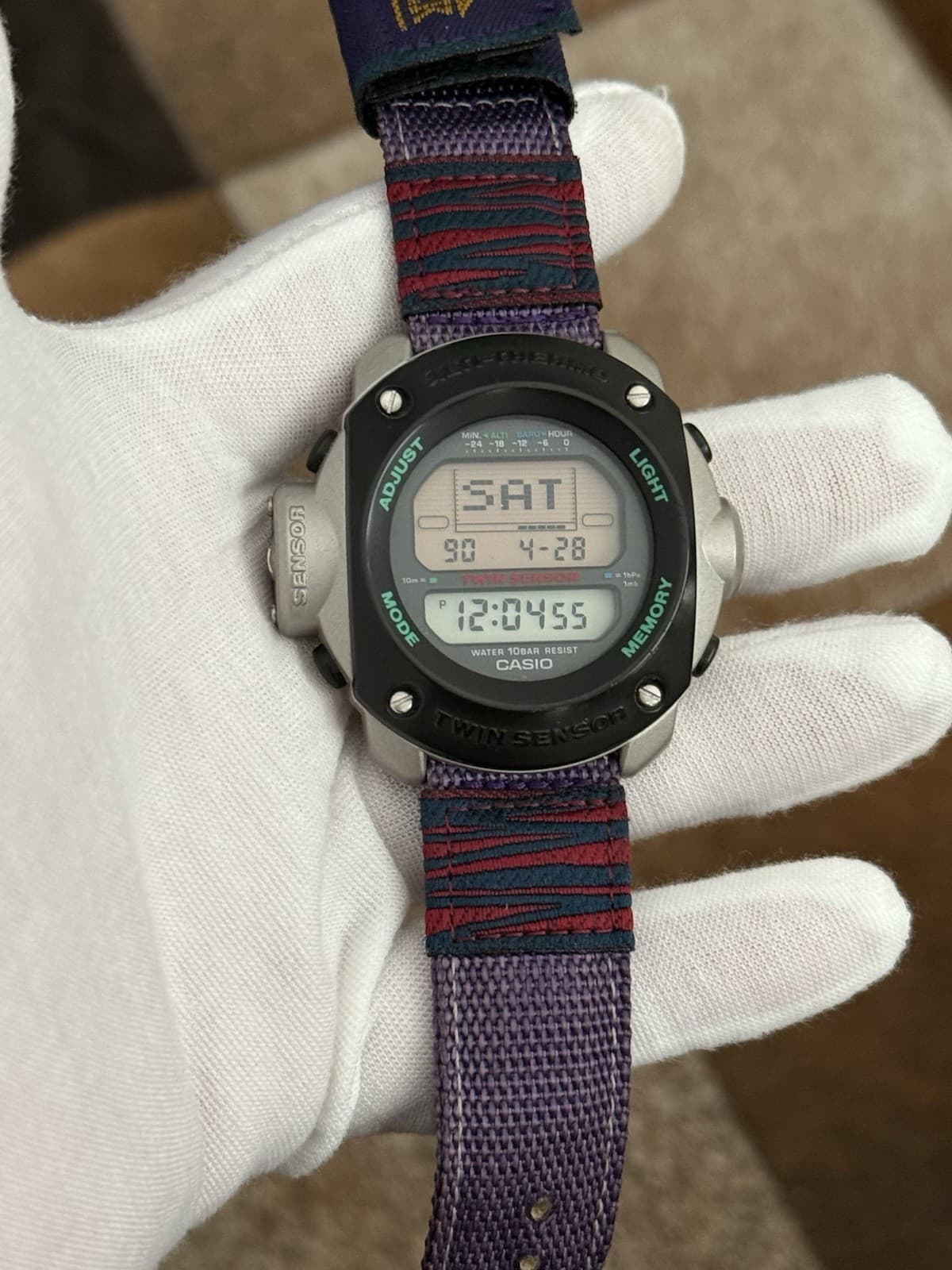 Rare Vintage Casio Pro Trek DPX-400 Alti-Thermo Digital Sports Watch JDM 1990s - Image 1