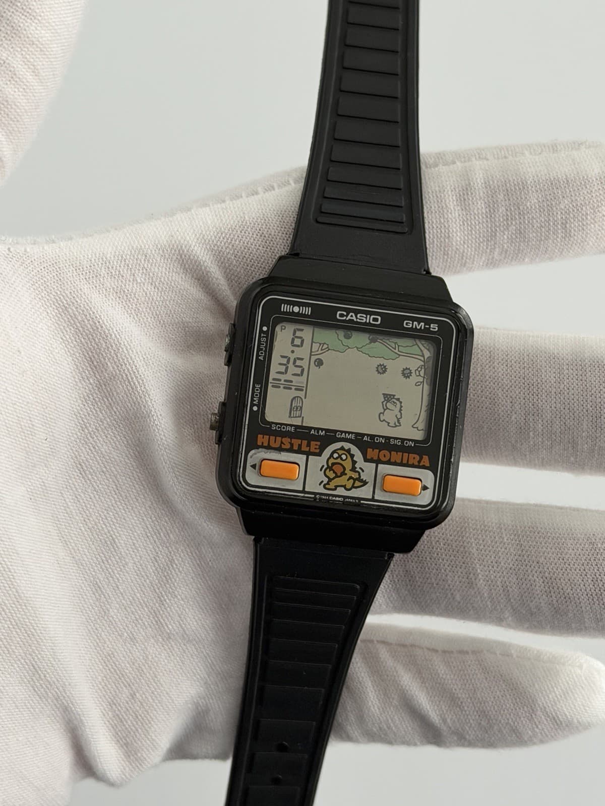 Casio Hustle Monira GM-5 Vintage Digital Game Watch Module 479 JDM 1980s