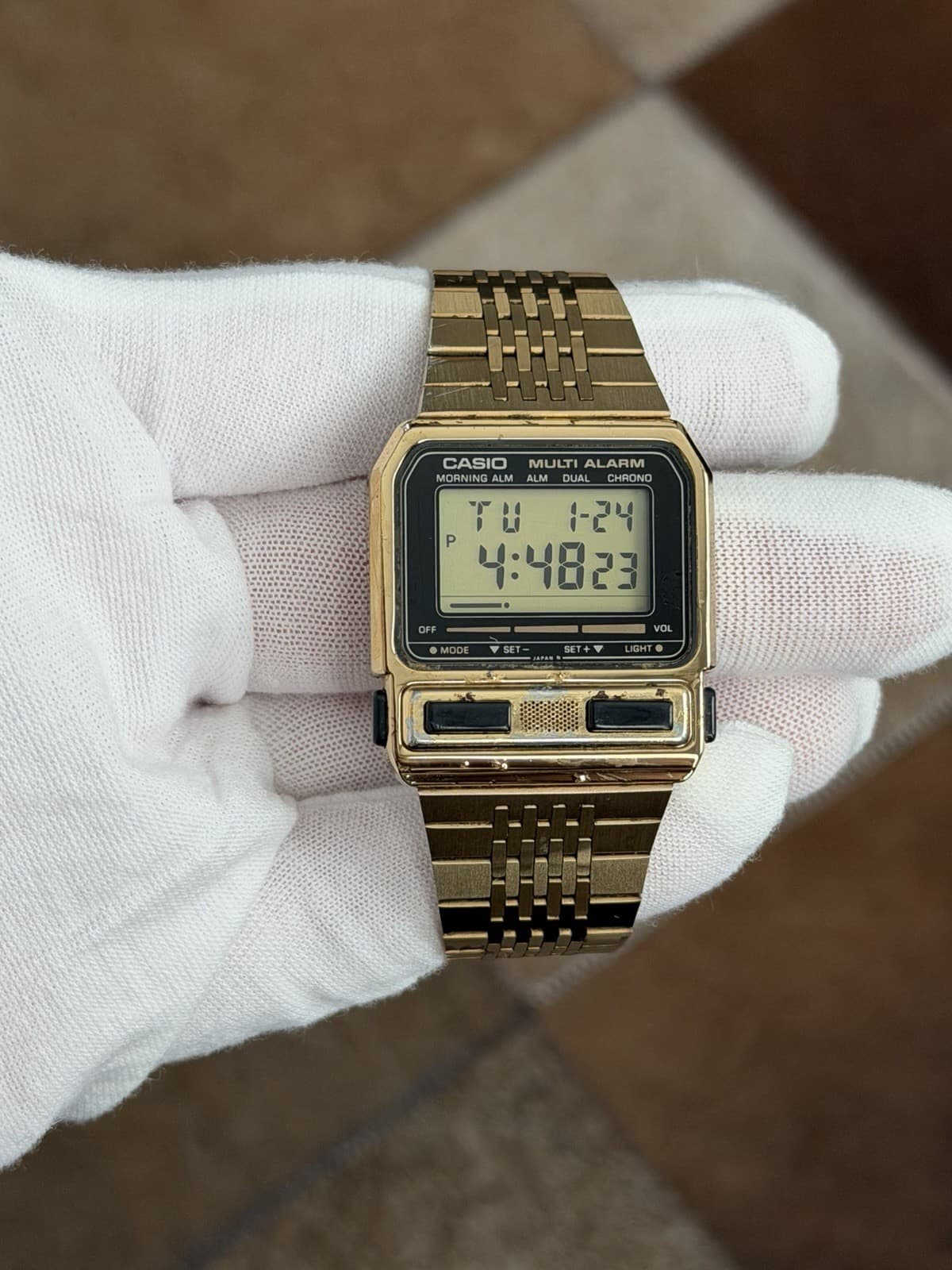 Rare Vintage Casio Multi Alarm BA-200G Men’s Digital Watch Module 462 JDM 1980s - Image 1