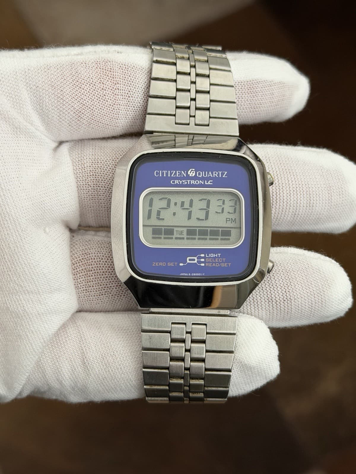 Rare Vintage Citizen Quartz Crystron LC 50-1093 Men’s Digital Watch JDM 1970s - Image 1