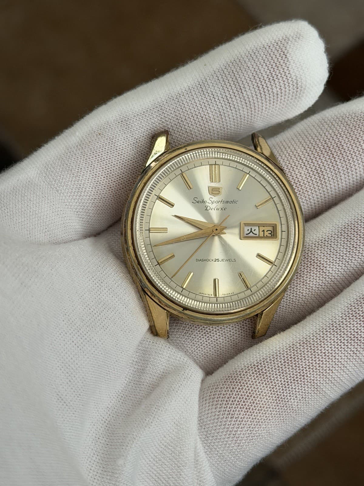 Rare Vintage Seiko 5 Sportsmatic Deluxe 7619-7010 Men’s Automatic Watch JDM 60s - Image 1